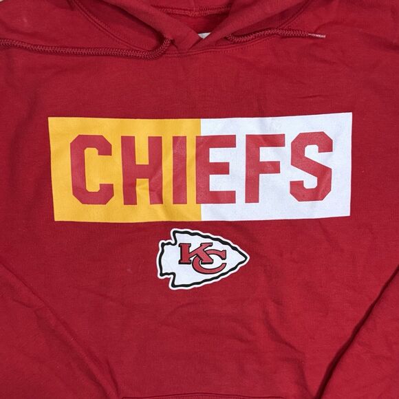 Kansas City Chiefs Hoodie Men's Size M Pullover Long Sleeve NFL Team Apparel - Picture 3 of 7